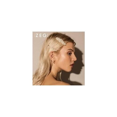 South Korea ins pearl pin female adult hairpin clip headdress bb clip clip to clip a word