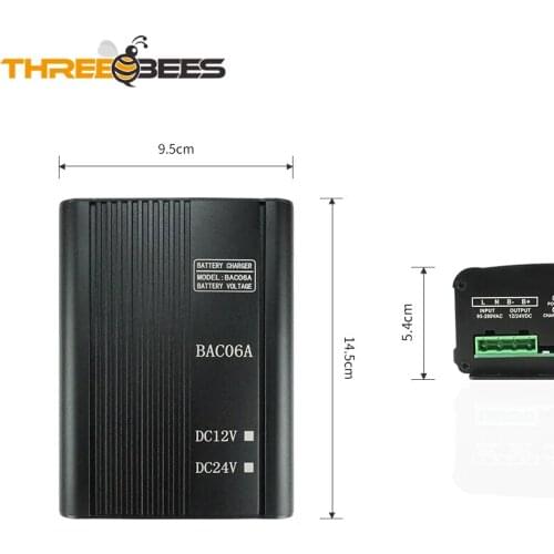 BAC06A SmartGen generator switching battery charger DC 12v/24v Auto Floating charger for Diesel Generator