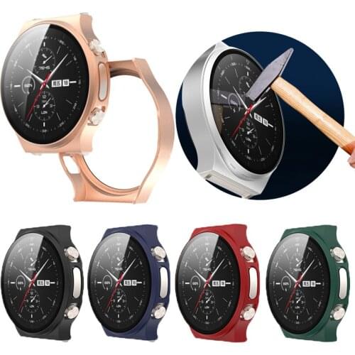 Smart Watch Protector Case For Huawei GT2 Pro ECG Bracelet PC Protective Frame HD Tempered Glass Film Protector Screen Cover