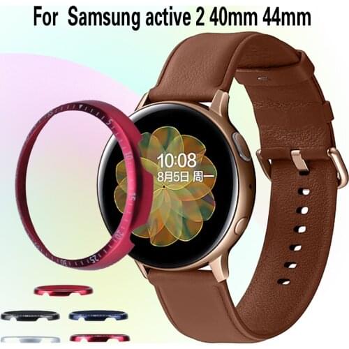 Ring Case Protection Cover Bezel For Samsung Galaxy Watch active 2 40 44mm Smart Bracelet Bezel active2 Anti Scratch Metal Cases