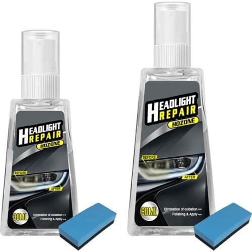 30/60ml Car Headlight Repair Fluid Scratch Remove Refurbishment Coating Oxidation Repair Polishing Car Light Repair Agent set