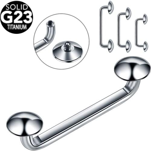 14G 1Pc G23 Titanium Dermal Anchor Piercing Internally Thread Surface Barbell Skin Diver Micro Dermal Piercing Sexy Body Jewelry