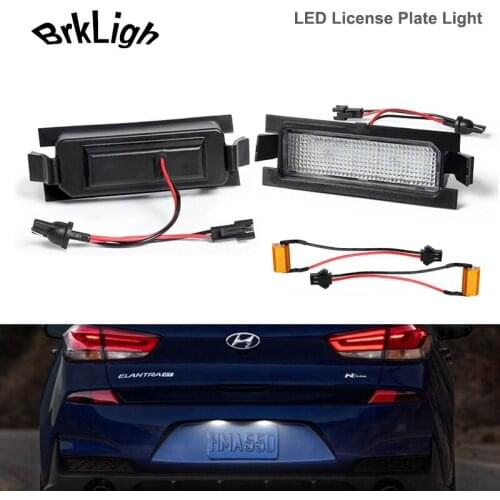 2Pcs For Kia Ceed ED JD Hyundai I30 Elantra GT Accent LED License Plate Lights Number Lamp Car Accessories No Error Super Bright
