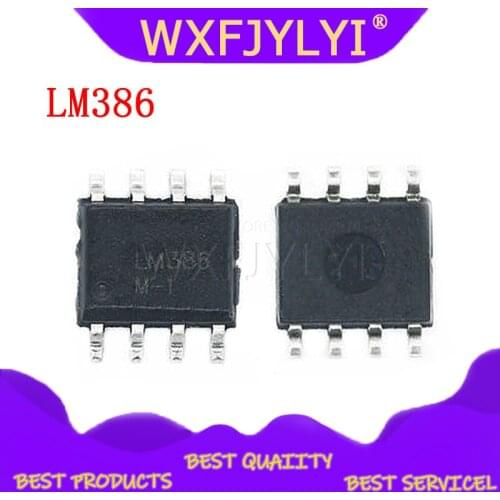 20pcs/lot LM386 LM386M LM386M-1 SOP8 Audio Amplifiers Lo Vtg Audio Pwr Amp new original