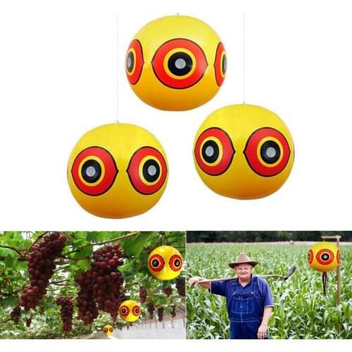 5PCS Bird Scarer Balloons Eye Visual Deterrent Eco-Friendly Silk-Screen Animal Repellent Bird Repeller Orchard Protector