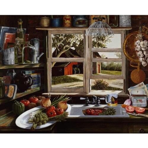 5D DIY kitchen decoration Full square round diy diamond painting Diamond embroidery diamond mosaic rhinestone home art gifts