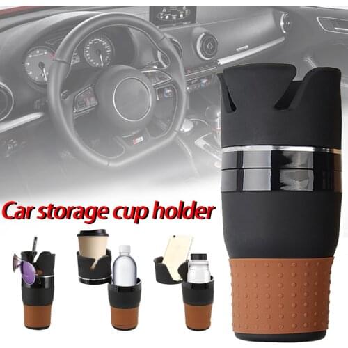 Car Cup Holder Adapter Bottle Drinks Organizer Rotatable Water Cup Holder Sunglasses Phone Cupholders for Cars, RVs Accessories
