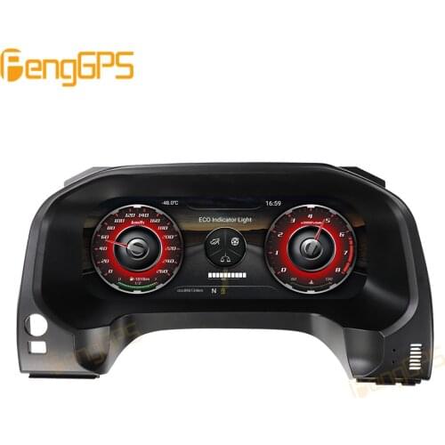 Android 12.3" Car LCD instrument panel screen Car GPS Navigation For Toyota Land Cruiser 2010-2019 dash Multimedia player stereo