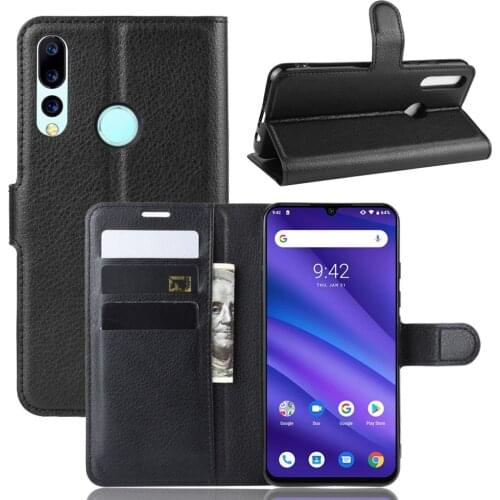 For Umidigi A5 Pro Stand Case Luxury PU Leather With Silicone Cover Case With Card Holder Fundas For Umidigi A5 Pro Case