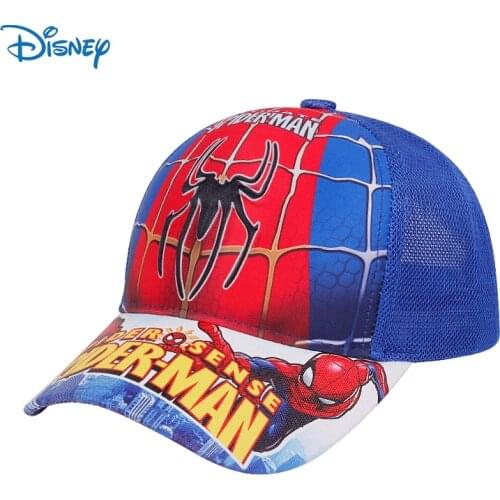Disney Marvel Children Baseball Cap Kids Boys Girls Hat Adjustable Breathable Superhero Spider Man Iron Man Outdoor Casual Hat