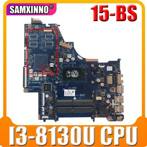 For HP 15-BS Series Laptop Motherboard DKL50 LA-E802P With I3-8130U CPU L15871-601 L15871-001 DDR4 MB 100% Tested Fast Ship