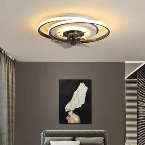 European modern simple ceiling fan room bedroom living room household ceiling lamp ceiling fan decorative lamp ceiling fan lamp