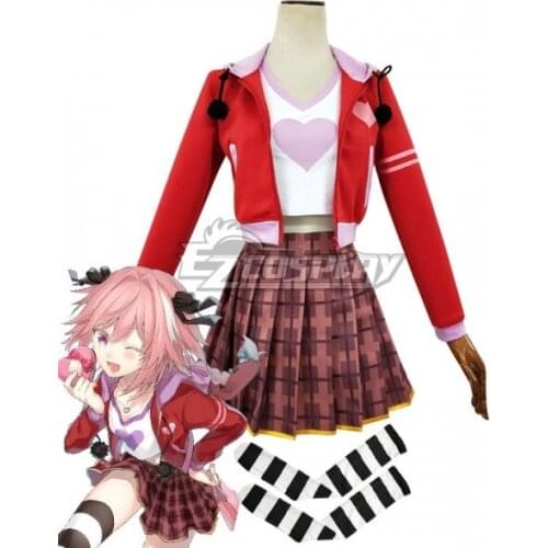 Fate Apocrypha Rider Of Black Astolfo Daily Skirt Girls Suit Halloween Party Dress Set Outfit Festival Cosplay Costume E001