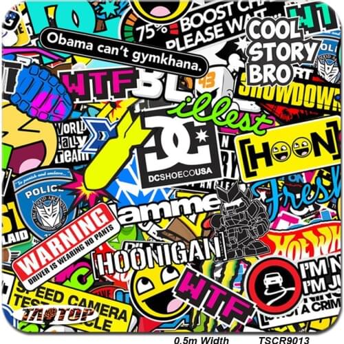 ITAATOP TSCR9013 0.5M*10M Bomb Sticker Hydro Dipping Water Transfer Printing Liquid Dipping Films