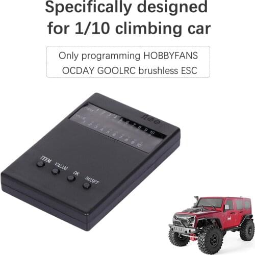 HOBBYFANS Programming Card for Programming HOBBYFANS OCDAY GOOLRC Brushless ESC 1:10 Off-road RC Car