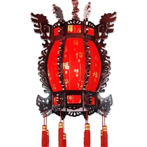 Chinese Style Antique Octagonal Palace Lantern Festive Red Wedding Balcony Hanging Lamp Lantern wedding decoration