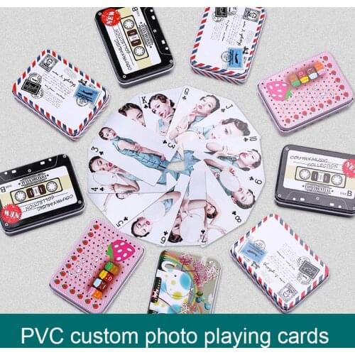 Creative Playing Cards Custom Print Personalized Photos Funny Wedding Anniversary Birthday Present Waterproof Baralho Party Game