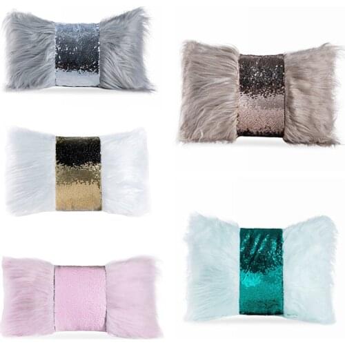 Soft Plush Cushion Cover Home Decor Pillow Covers Living Room Bedroom Sofa Decorative pillowcase 30x50cm shaggy fluffy cover