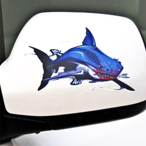 Etie Car-styling Sticker Terror Shark Reflective JDM Decal Decoration for Hyundai Accent I30 I35 Santa Fe Solaris Elantra Parts