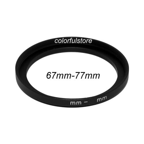 New Arrival 67mm to 77mm 67 77 mm Metal Step-Up Step Up Ring Camera Lenses Lens Hood Holder Filter Stepping Adapter Adapters R07