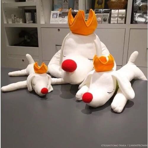 Yoshitomo Nara Pup King Plush Doll Art Goods Japan 30cm 40cm