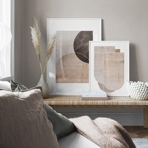Modern Minimalist Style Geometry Abstract Wall Art Canvas Painting Nordic Posters And Prints Wall Pictures For Living Room Decor