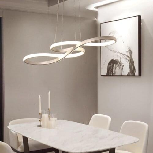 Modern New Product Table Bedroom Chandelier Creative LED Chandelier Kitchen Aluminum Silicon Suspended Dining Room Chandelier