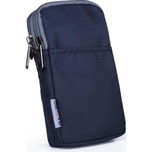 Men Women Nylon Mobile Cell Phone Case Cover Skin Bags Belt Waist Pack Hook Unisex Small Shoulder Messenger Fanny Bags