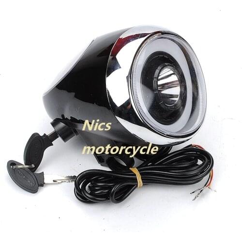 LED Electric motorcycle 60V angel eye lamp Bluetooth audio instrument key switch