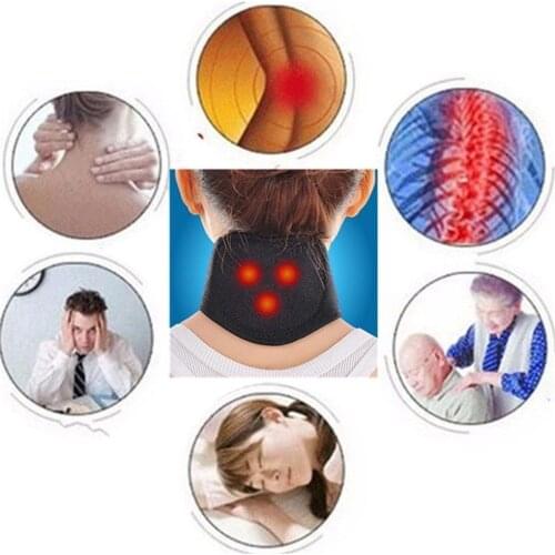Tourmaline Magnetic Therapy Neck Massager Cervical Vertebra Protection Spontaneous Heating Belt Body Massager Face Skin Care