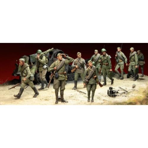 [tuskmodel] 1 35 scale resin model figures kits soviet Soldiers 7 Stalingrad