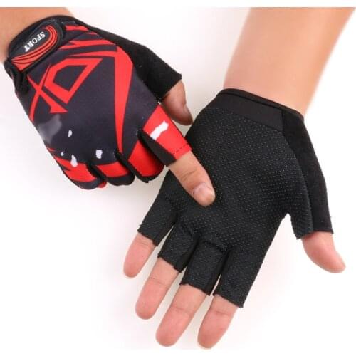 Bicycle Anti Slip Cycling Half Gloves Summer Breathable Soft Finger Outdoor Washable Sport Fitness motorcycle Training Men Women