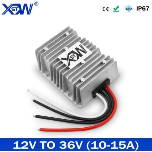 XWST High Quality 12V to 36V DC DC Converter 12V Step Up to 36V 8A 10A 15A 540W Power Supply, Boost Module For Car LED