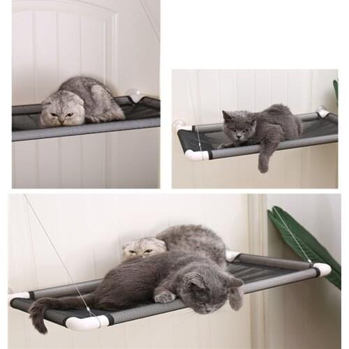 1 Pcs High quality Cute Pet Hanging Beds Bearing 17kg Sunny Seat Window Mount Pet Hammock Comfortable Cat Pet Bed Shelf Seat Bed