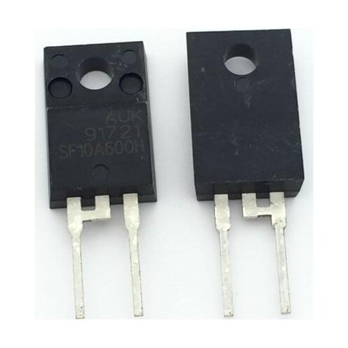10 pcs/lote SF10A600H SF10A600HPI TO-220F-2 transistor de diodo original nuevo 10A600V