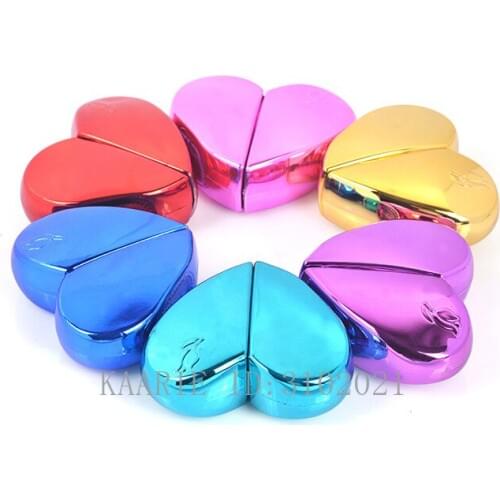 20ml 20pcs Empty Heart Shaped Spray Perfume Bottle, Glass Airless Pump Woman Parfum Atomizer,Portable Travel Cosmetic Containers