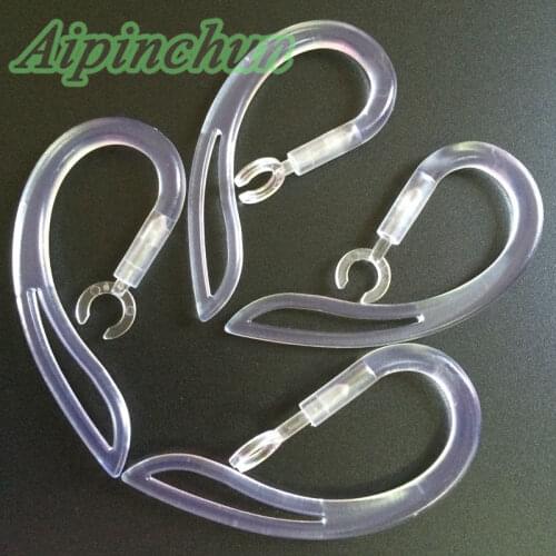 Aipinchun 4Pcs 6mm 360 Degree Rotatable Telescopic Silicone Earhook Earloop Ear Hook Hanger Loop For Bluetooth Headset Headphone