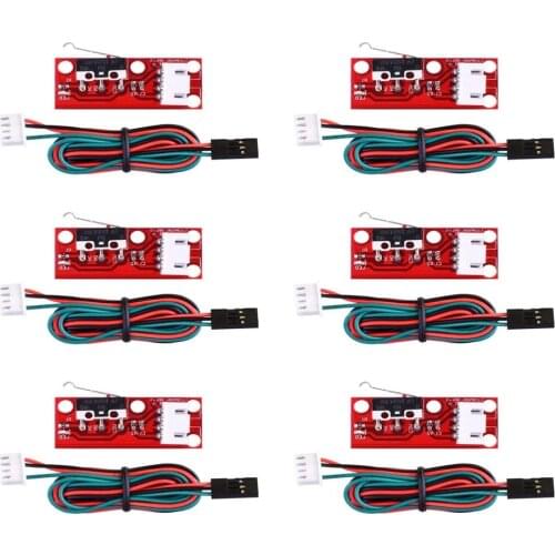 6pcs/lot Mechanical Limit Switches For RAMPS 1.4 Control Board Part Endstop With 3 Pin 70cm Cable Switch 3D Printers Parts