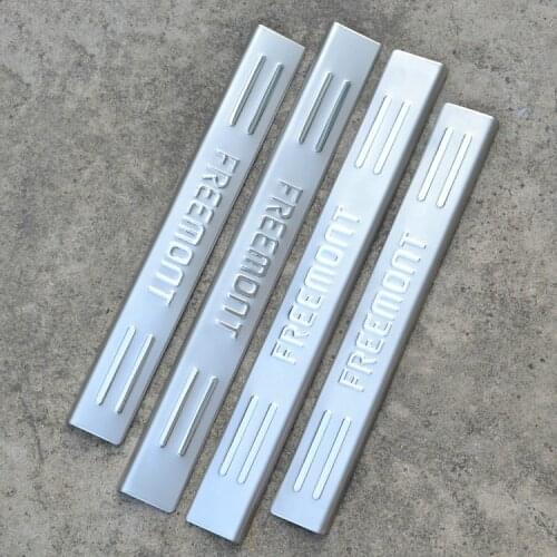 For FIAT Freemont 2012-2014 stainless steel Car threshold Guard Anti-scratch protection car accessories