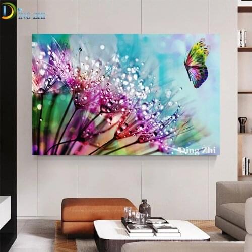 5D DIY Diamond Painting Full Square/Round New Arrival Natural Landscape Dew Embroidery Sale Flower Butterfly Mosaic Wall Art