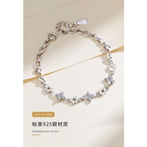 Crystal Bracelet, sterling silver, exclusive design on instagram