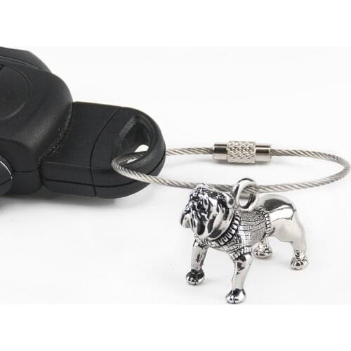 Car Cartoon Bulldog Key ring Keychain For BMW Mini Cooper One JCW Clubman Paceman Countryman F60 F56 F57 R60 R56 Car Accessories