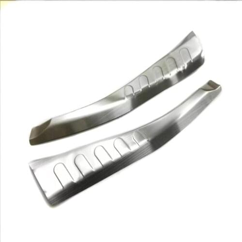 For Toyota RAV4 2013 2014 2015 2016 2017 2018 Car Styling Stainless Steel Rear Bumper Sill Trunk Door Sill Cover Sticker 2PCS