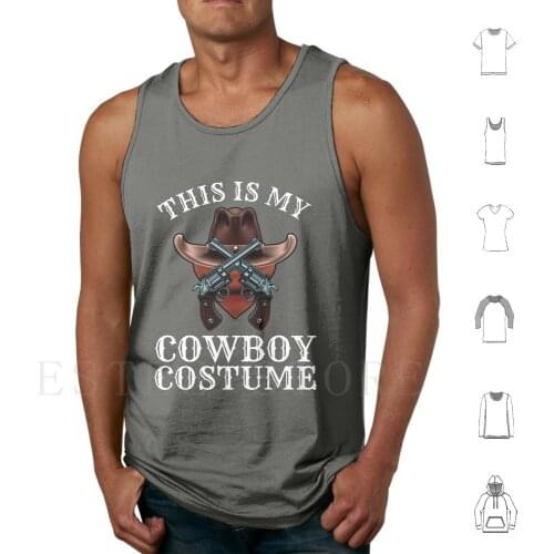 This Is My Cowboy Costume Shirt Country Western Halloween Tank Tops Vest Cotton Halloween Cowboy Costume Cowboy Costume Animal