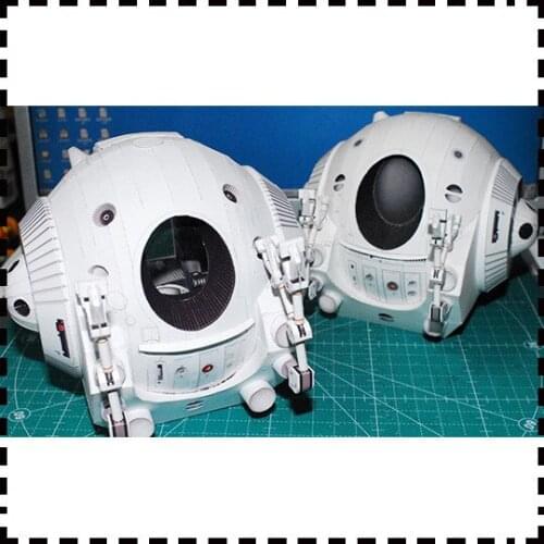 Film 2001 A Space Odissey One Man Space Capsule Pod Paper Model Kit 15cm=6" Tall Handmade Toy Puzzles