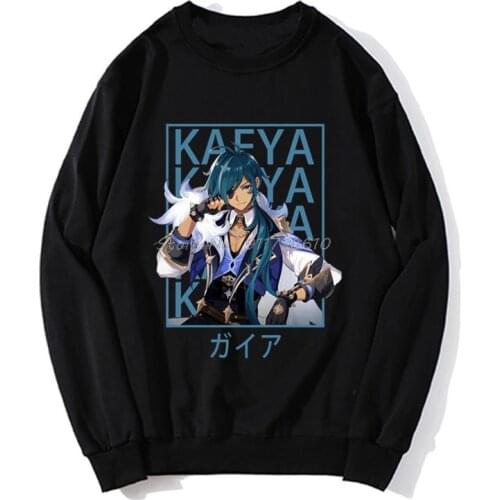 Genshin Impact Kaeya Game hoodies Men Hoodie Spring Autumn Sweater Streetwear Harajuku