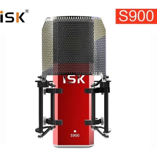 ISK S900 Professional Condenser Recording Microphone For Mobile Phone Computer Live Broadcast Karaoke Sing Song performance