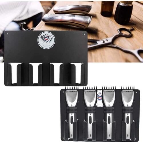 Multi-Functional Electric Hair Clipper Storage Rack Wall-Mounted Hair Cutter Brush Holder Stand