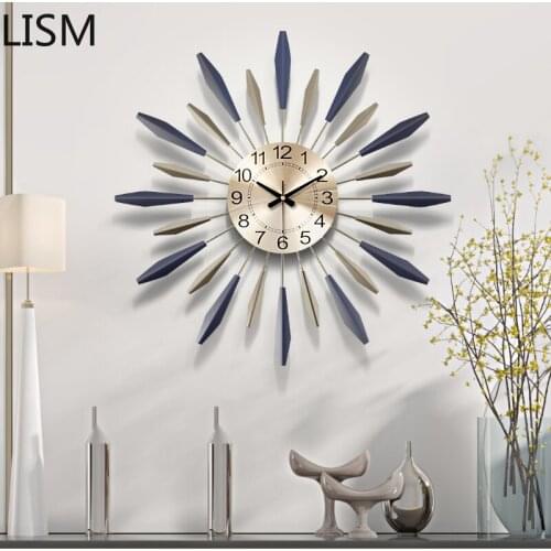 Nordic Art Fashion Silent Decoration Wall Clock Living Room Creative Modern Minimalist Clock Personality Atmosphere Reloj Pared