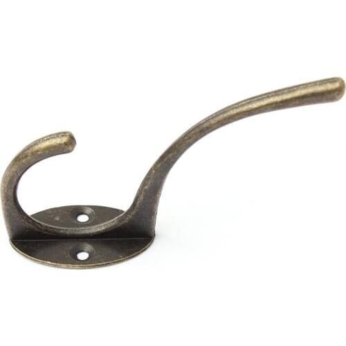 90x58x25mm New Arrival Retro Door Hanger Hooks Antique Iron for Home Hardware Bathroom Hat Coat Clothes Towel Wall Hanger